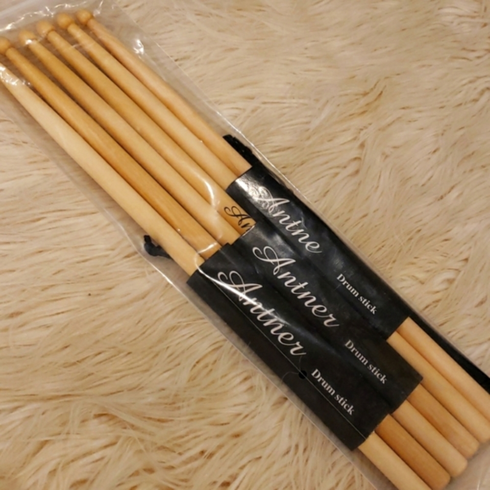 NWT‎ Drummer Sticks 3 Sets Antner MAPLE Wood Drumsticks